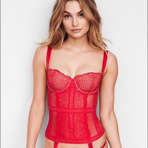 Victoria's Secret Other - Victoria’s Secret Fishnet Lace Corset Lingerie